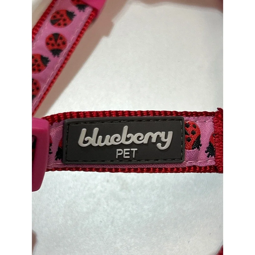 Blueberry Pet Dog Harness Ladybug Pattern Pink‎ Red Adjustable Vest Small